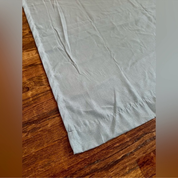 SAGE TEAL GREEN Blackout Lined Heavy Textured Grommet Curtains Drapes 95”x52” - Picture 7 of 15